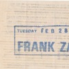 Frank Zappa Ticket